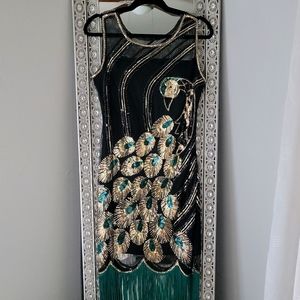 Babe Yond Peacock Dress
